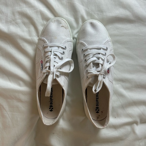 White superga platform sneakers - Picture 1 of 3
